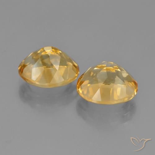 Gemme di Citrino Dorato medio-scuro naturale da 5.34 ct, Ovale, VVS