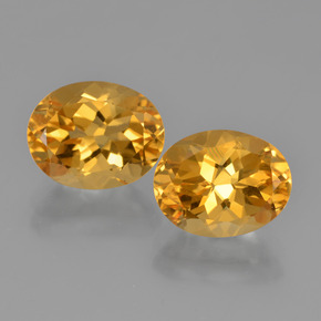 Gemme di Citrino Giallo oro naturale da 5.21 ct, Taglio ovale, VVS