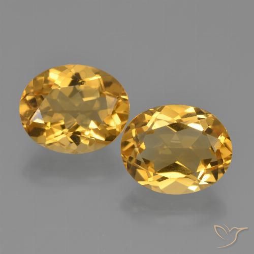 4.96ctw Naturale Dorato scuro Citrino, Ovale, VVS