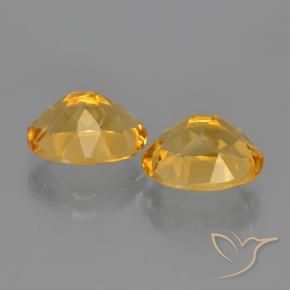 Gemme di Citrino Arancio Dorato Profondo naturale da 4.90 ct, Ovale, VVS