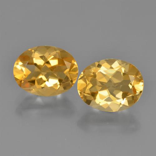 Citrino naturale dorato da 4,65 ct, taglio ovale, VVS