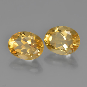 Citrino naturale dorato da 4,65 ct, taglio ovale, VVS