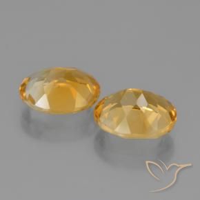 Gemme di Citrino Arancio Dorato Profondo naturale da 4.26 ct, Ovale, VVS-VS