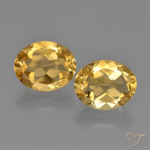 4.61ctw Naturale Arancio Dorato Profondo Citrino, Ovale, VS