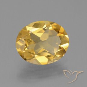 Citrino Arancio dorato naturale da 1.84 ct, Ovale, VVS-VS