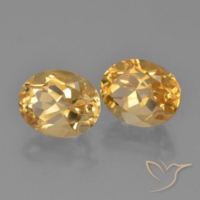 Gemme di Citrino Arancio chiaro-Oro naturale da 4.74 ct, Ovale, VVS-VS
