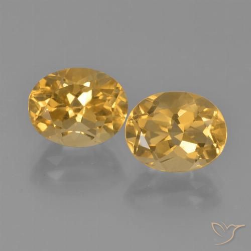 5.61ctw Naturale Arancio-Oro Citrino, Ovale, VVS-VS