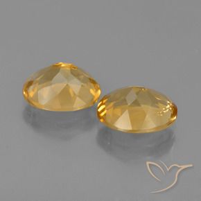 Gemme di Citrino Arancio chiaro-Oro naturale da 4.55 ct, Ovale, VVS-VS