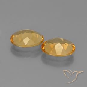 Gemme di Citrino Arancio chiaro-Oro naturale da 3.87 ct, Ovale, VS