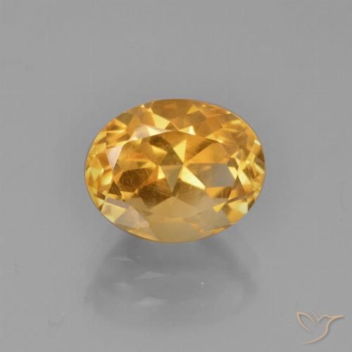 2.85ct Naturale Arancio-Oro Citrino, Ovale, VVS-VS