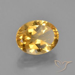Citrino Arancio Dorato Profondo naturale da 2.68 ct, Ovale, VVS-VS