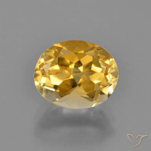2.68ct Naturale Dorato medio-scuro Citrino, Ovale, VVS