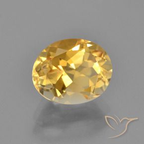 Citrino Dorato medio-scuro naturale da 2.68 ct, Ovale, VVS