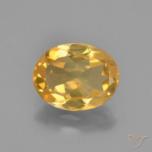 2.06ct Naturale Dorato medio Citrino, Ovale, VVS-VS