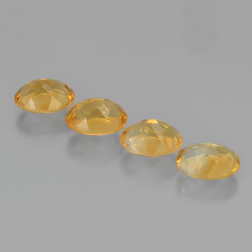 Citrino naturale dorato da 4,14 ct, taglio ovale, VS