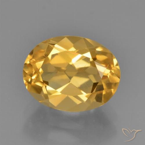 2.40ct Naturale Arancio dorato Citrino, Ovale, VS