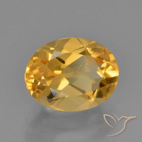 Citrino Arancio dorato naturale da 2.40 ct, Ovale, VS