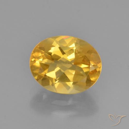 2.41ct Naturale Dorato medio Citrino, Ovale, VVS