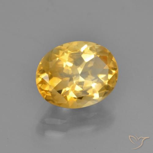 Citrino Dorato naturale da 2.15 ct, Ovale, VS