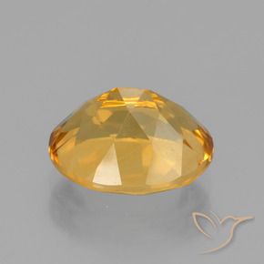 Citrino naturale dorato da 2,60 ct, taglio ovale, VVS