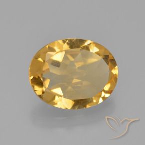 Citrino Dorato medio-scuro naturale da 2.09 ct, Ovale, VS
