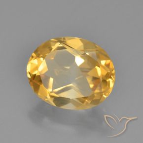 Citrino Dorato medio naturale da 2.13 ct, Ovale, VVS-VS