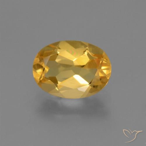 1.78ct Naturale Arancio-Oro Citrino, Ovale, VVS-VS