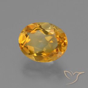 Citrino Arancio-Oro naturale da 2.40 ct, Ovale, VVS