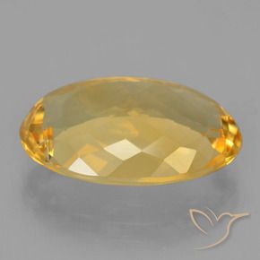 Citrino Dorato medio-scuro naturale da 9.54 ct, Ovale, VVS