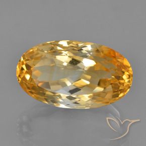 Citrino Arancio intenso-OroG naturale da 9.18 ct, Ovale, VVS
