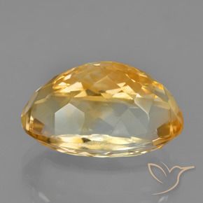 Citrino Arancio intenso-OroG naturale da 9.18 ct, Ovale, VVS