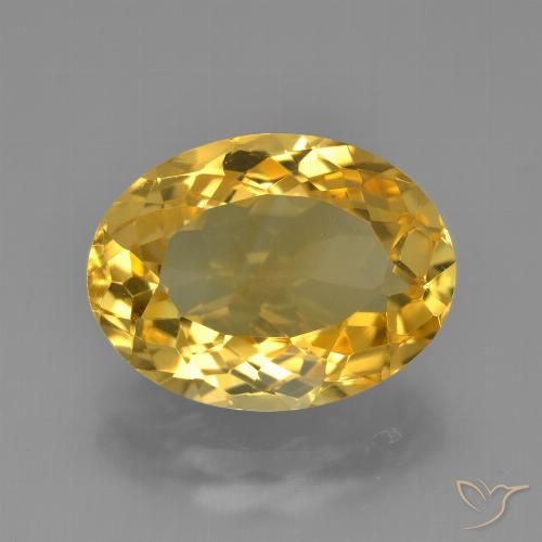 6.16ct Naturale Dorato Citrino, Ovale, VVS