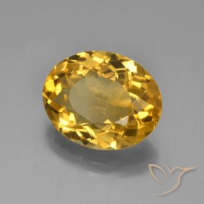 Citrino Dorato naturale da 4.59 ct, Ovale, VVS