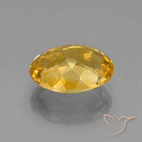 Citrino Dorato naturale da 4.59 ct, Ovale, VVS