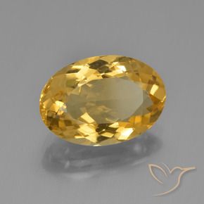 Citrino Arancio dorato naturale da 4.34 ct, Ovale, VVS