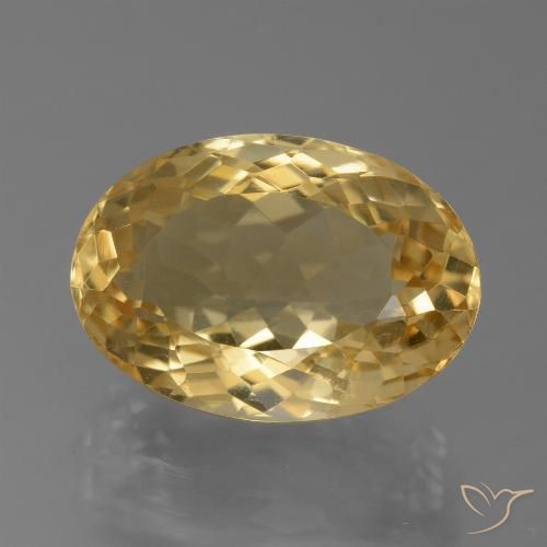 8.04ct Naturale Arancio dorato Citrino, Ovale, VVS