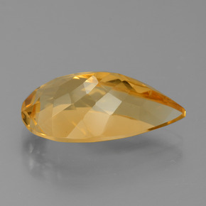 Citrino naturale dorato da 7,46 ct, taglio a pera, VVS