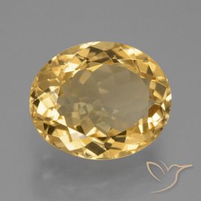 Citrino Dorato medio-scuro naturale da 6.73 ct, Ovale, VVS