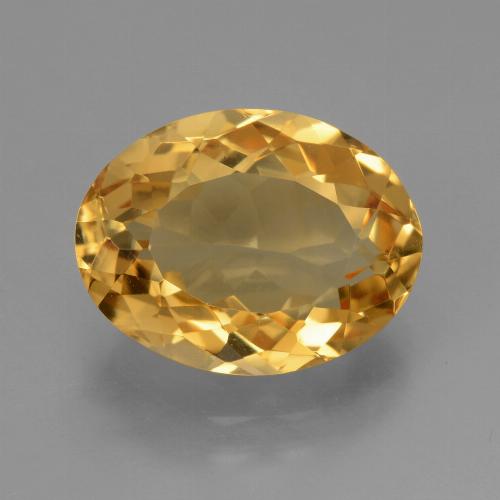Citrino Arancio Dorato Profondo naturale da 5.81 ct, Taglio ovale, VVS