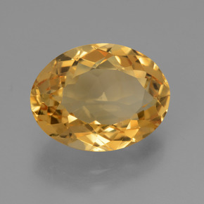 Citrino Arancio Dorato Profondo naturale da 5.81 ct, Taglio ovale, VVS