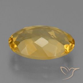 Citrino Dorato medio-scuro naturale da 5.95 ct, Ovale, VVS