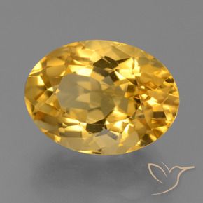 Citrino Arancio Dorato Profondo naturale da 5.70 ct, Ovale, VVS