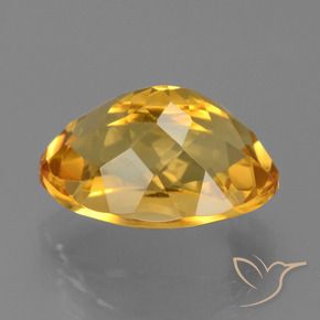Citrino Arancio Dorato Profondo naturale da 5.70 ct, Ovale, VVS