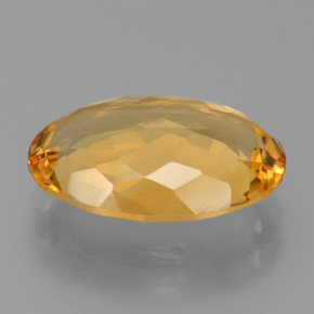 Citrino Arancio Dorato Profondo naturale da 5.36 ct, Taglio ovale, VVS-VS