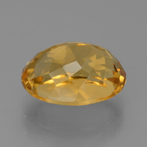 Citrino naturale dorato da 5,62 ct, taglio ovale, VVS
