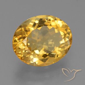 Citrino Arancio Dorato Profondo naturale da 5.68 ct, Ovale, VS