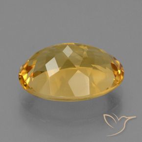 Citrino Dorato medio-scuro naturale da 5.12 ct, Ovale, VVS