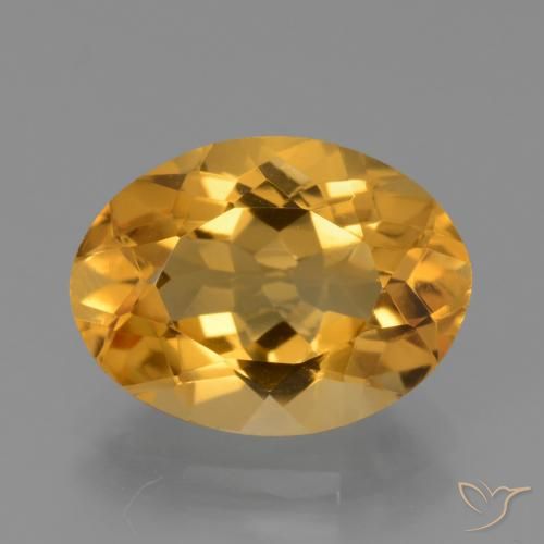 4.43ct Naturale Dorato scuro Citrino, Ovale, VVS