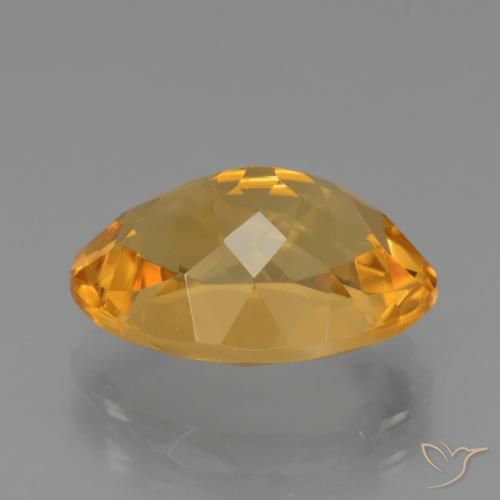 Citrino Dorato scuro naturale da 4.43 ct, Ovale, VVS