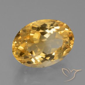 Citrino Arancio Dorato Profondo naturale da 4.10 ct, Ovale, VVS